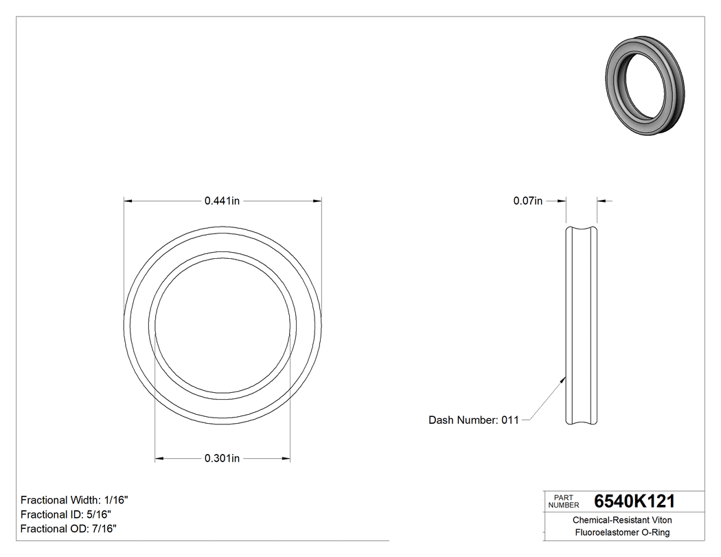 Technical drawing - 6540K121